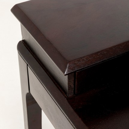 Bureau en bois Brooklyn walnut 4 tiroirs 110x70cm Kare Design