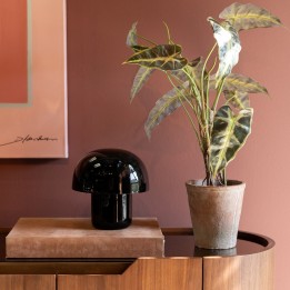 Lampe champignon rétro en acier noir - Mushroom - Kare Design