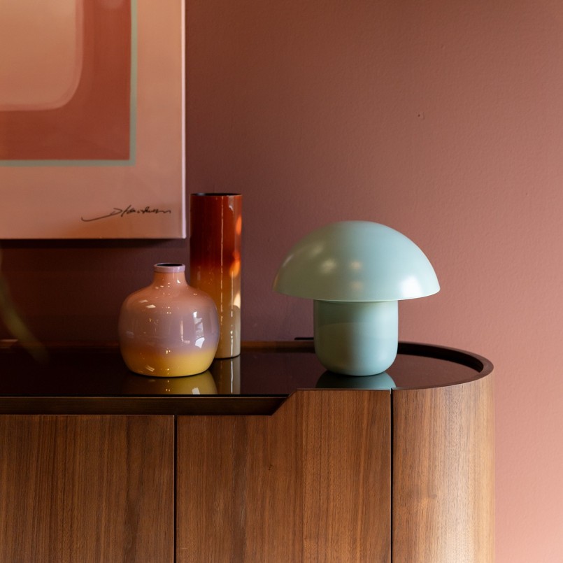 Retro blue steel mushroom lamp - Mushroom - Kare Design