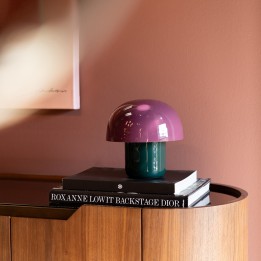 Lampe champignon en acier violet et vert - Mushroom Duo - Kare Design