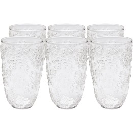 Water glasses with embossed snowflakes - Ice Flowers - Kare Design