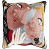 Coussin abstrait deux visages - Art Line - Kare Design