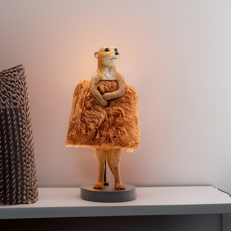Brown meerkat lamp - Animal Fluff - Kare Design