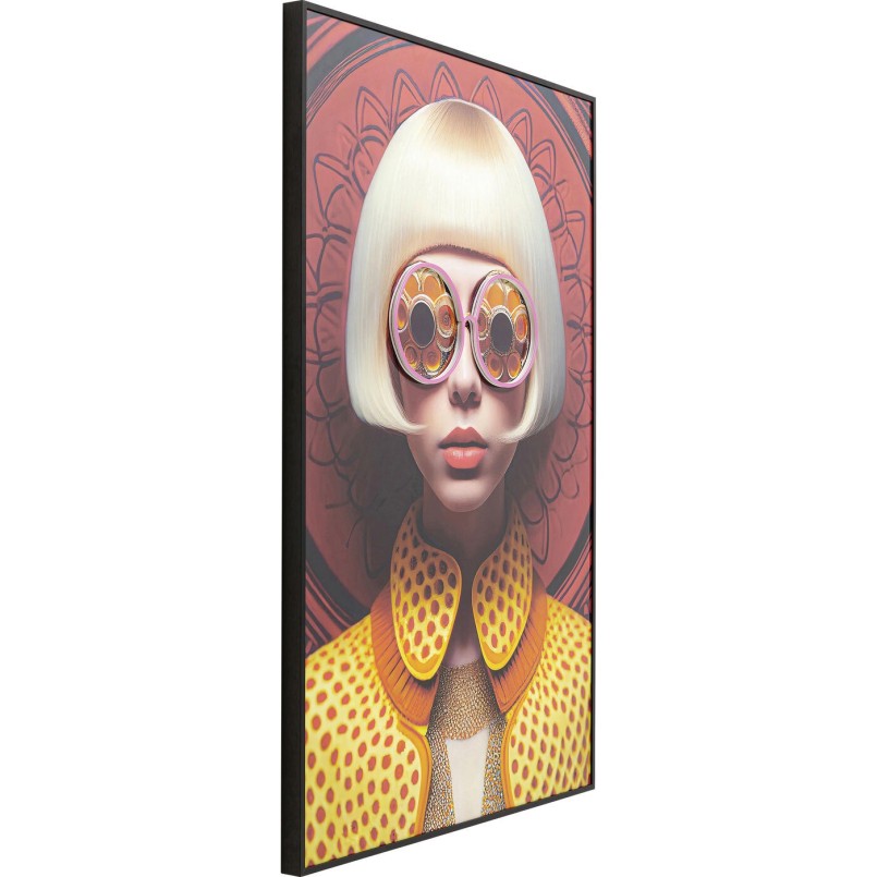 Tableau Fancy Blonde Lady LED 120x80cm