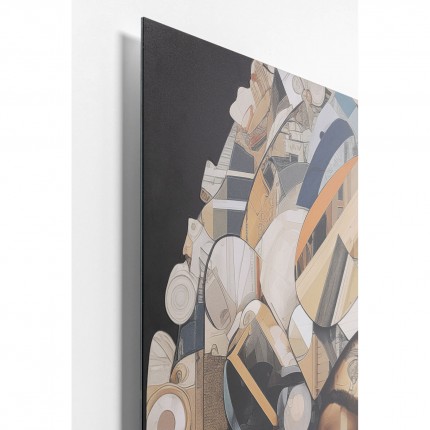 Tableau en verre femme Art Geo 120x120cm Kare Design