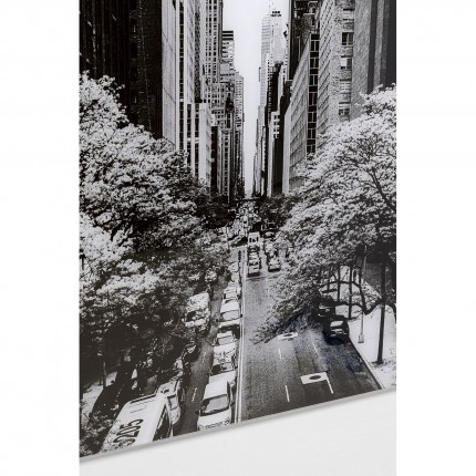 Tableau en verre rues de New York 80x120cm Kare Design