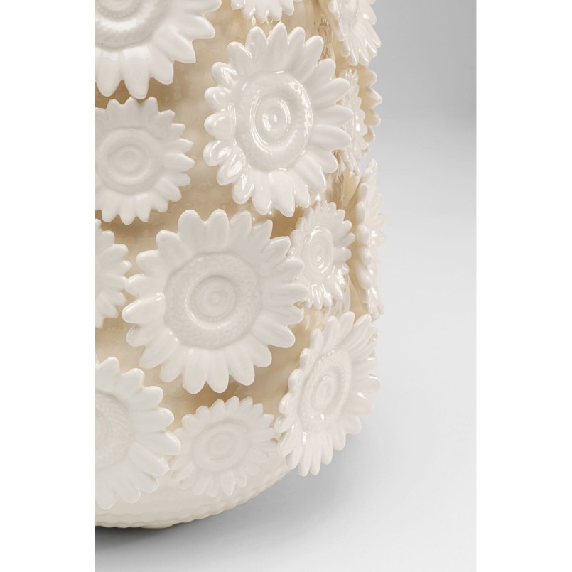 Vase Sunflowers blanc 30cm