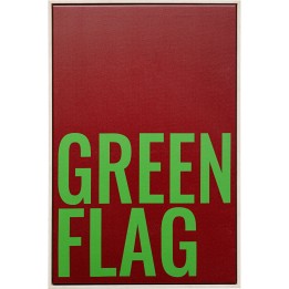 Tableau vert et violet - Green Flag - Kare Design
