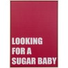 Burgundy and white chalkboard - Sugar Baby - Kare Design