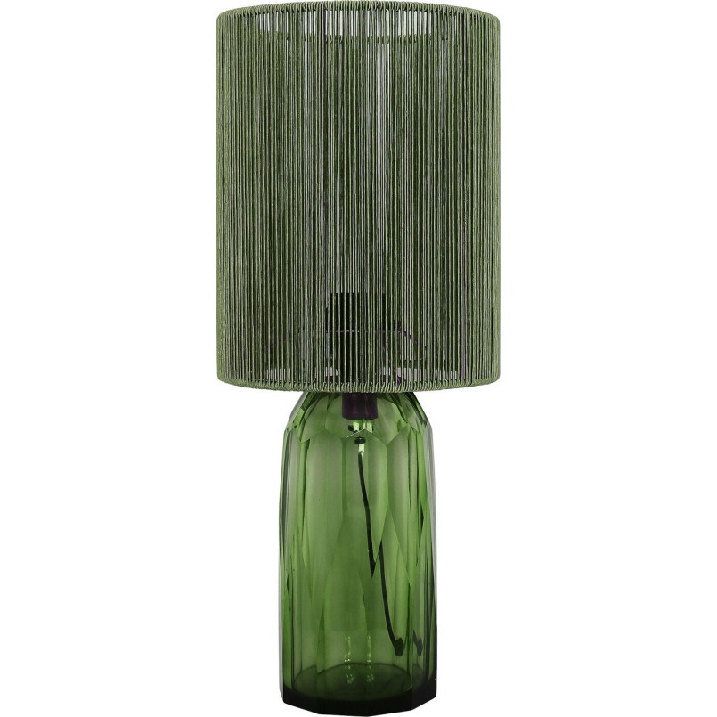 Lampe verte en verre et fils de tissu - Veccio - Kare Design
