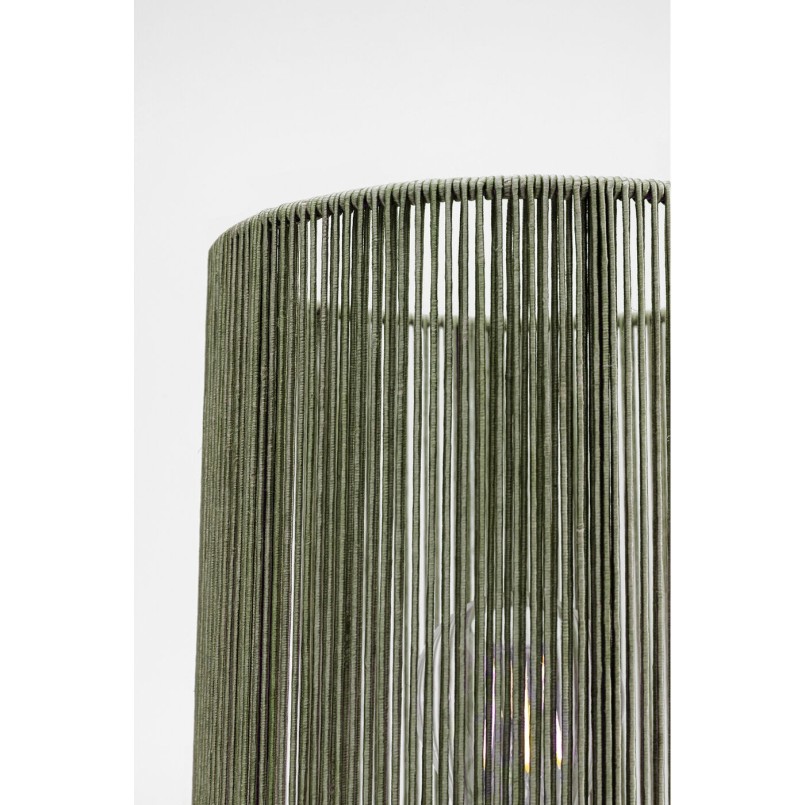 Lampe verte en verre et fils de tissu - Veccio - Kare Design