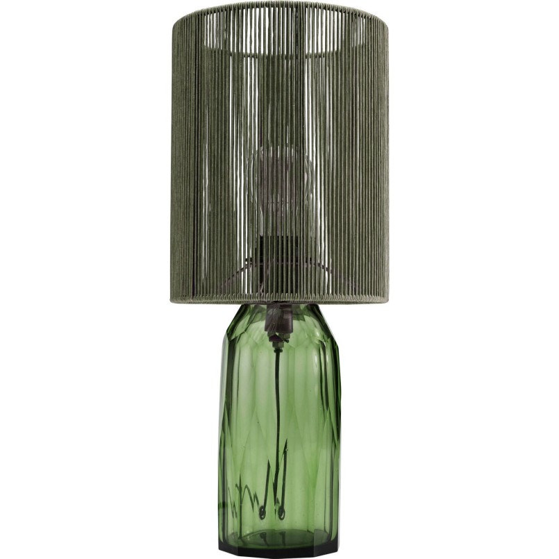Green lamp in glass and fabric threads - Veccio - Kare Design