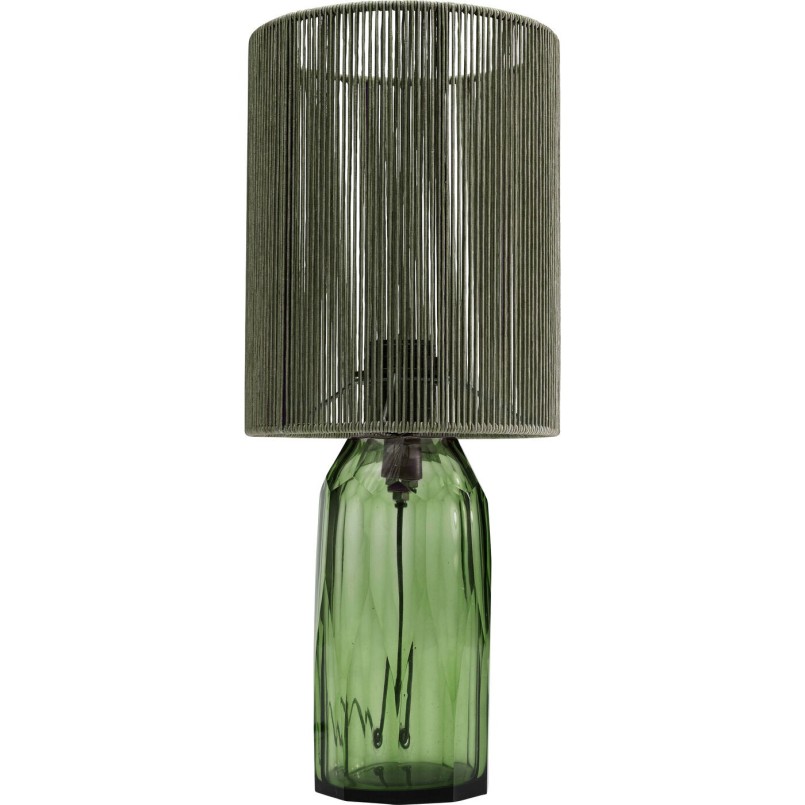 Green lamp in glass and fabric threads - Veccio - Kare Design