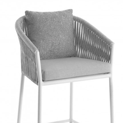 Bar stool Gabon white Gescova