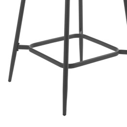 Charcoal grey square garden table - Basel - Gescova