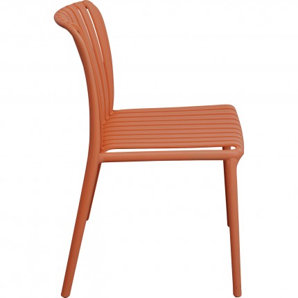 Chaise de jardin Porto Santo terracotta Kare Design