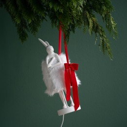 Lampe lapin blanc poils longs - Animal - Kare Design
