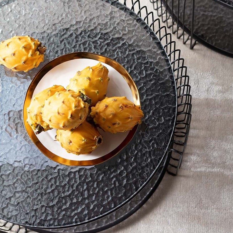 White and gold soup plates - Bell - Kare Design