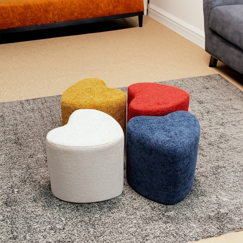 Yellow heart stool - Lovely - Kare Design