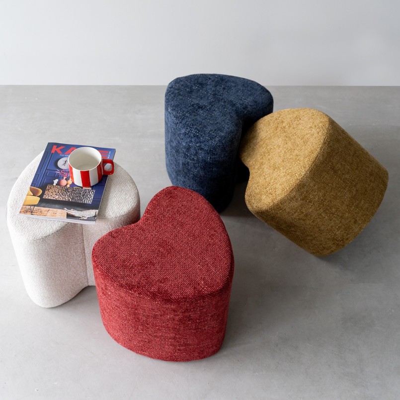 Yellow heart stool - Lovely - Kare Design