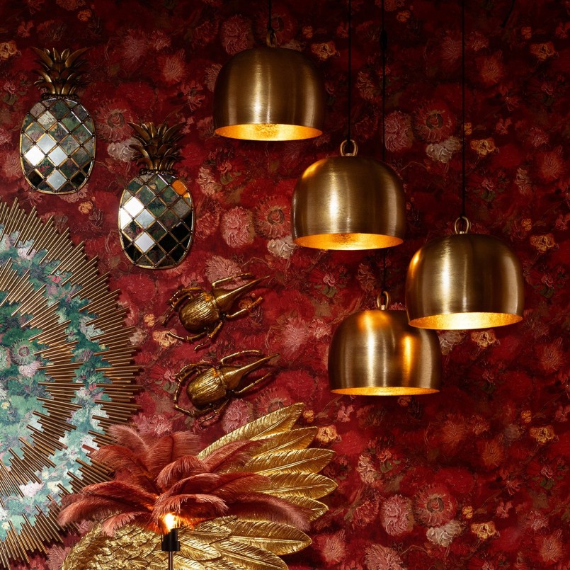 Pineapple-shaped mirror wall decoration - Kare Design