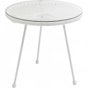 Table d\'appoint Acapulco 50cm blanche Kare Design
