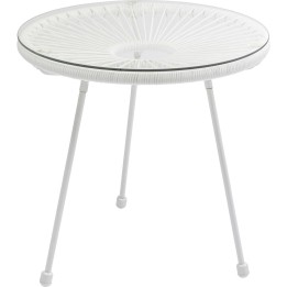 Table d'appoint de jardin blanche - Acapulco - Kare Design