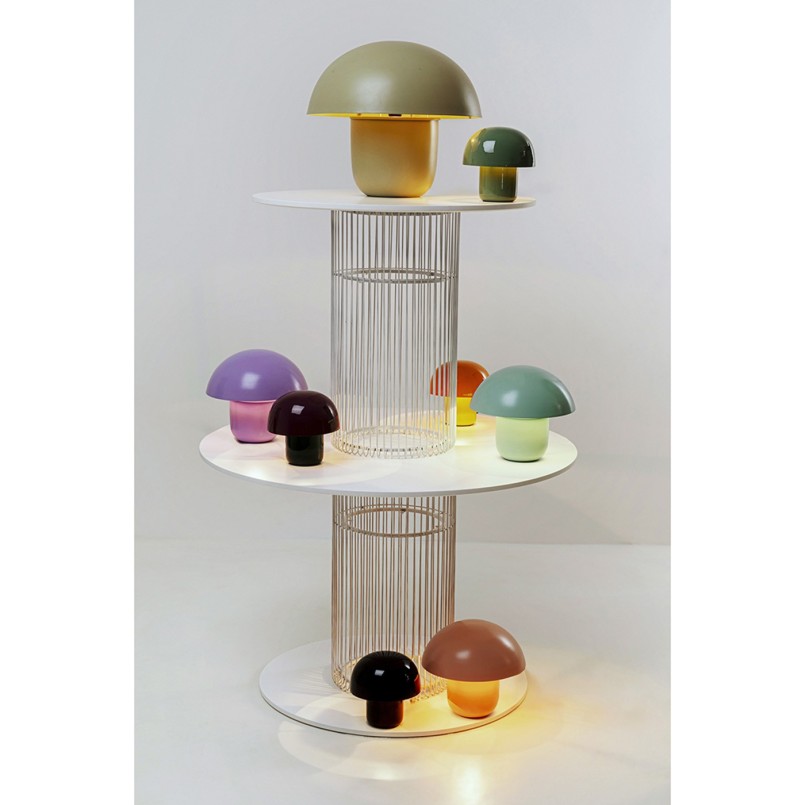 Lampe champignon rétro en acier violette - Mushroom - Kare Design