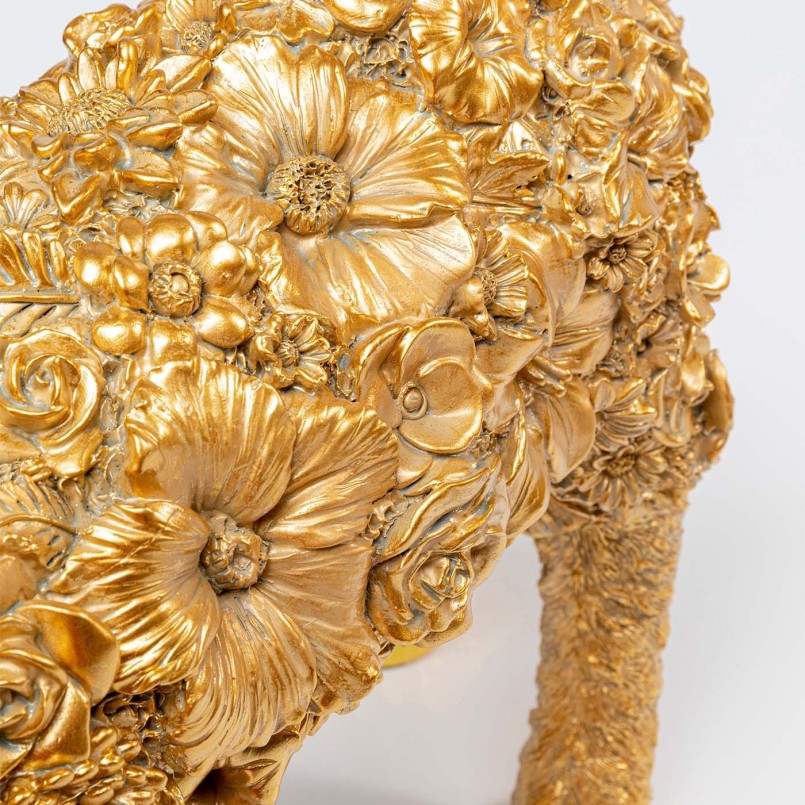 Lampe mouton doré fleurs - Animal - Kare Design