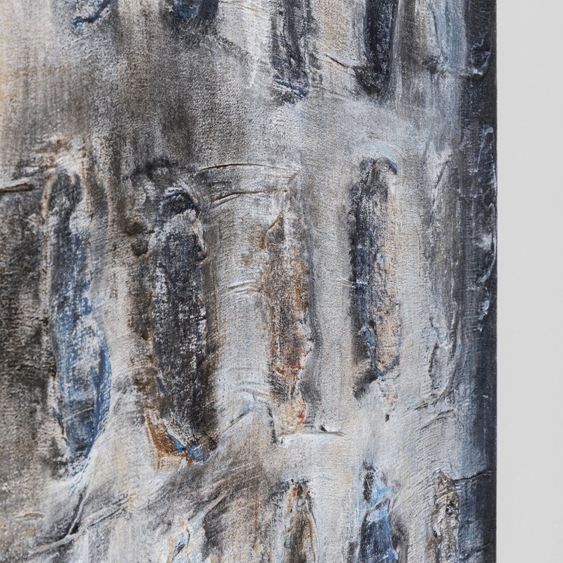 Grey and blue textured abstract paint - Shadows - Kare Design
