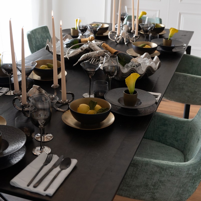 Bol en porcelaine gris et doré - Diva - Kare Design