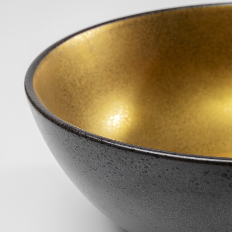 Bol en porcelaine gris et doré - Diva - Kare Design