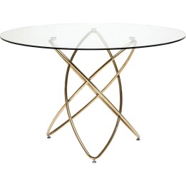 Table Molekular dorée Ø120cm