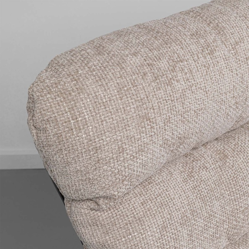 Beige rocking chair and footrest - Vienna - Kare Design