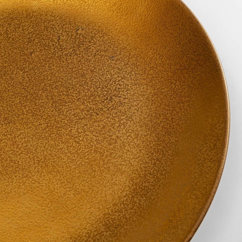 Assiette en céramique dorée - Diva - Kare Design