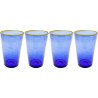 Verres à eau bleus en verre - Bubbles - Kare Design