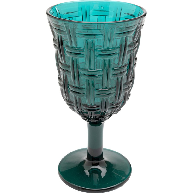 Verre à vin Tissue pétrole 17cm