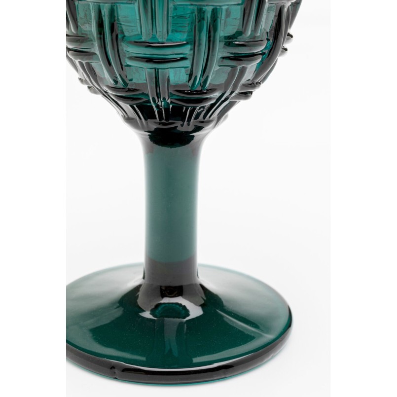 Verre à vin Tissue pétrole 17cm