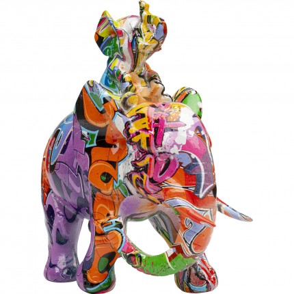 Déco éléphant Dumbo Uno graffiti Kare Design