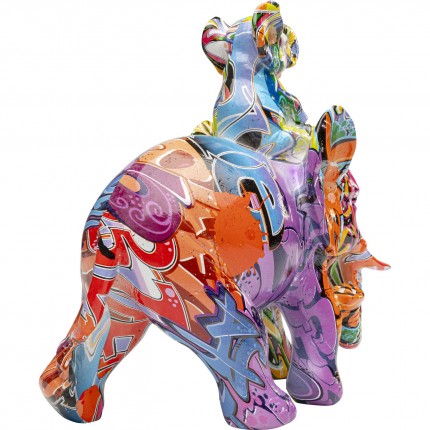 Déco éléphant Dumbo Uno graffiti Kare Design