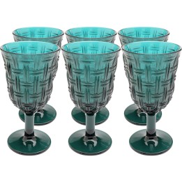 Wine Glass Tissue blue (6/set) Kare Design