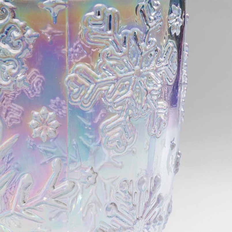 Water glasses with embossed snowflakes - Ice Flowers - Kare Design