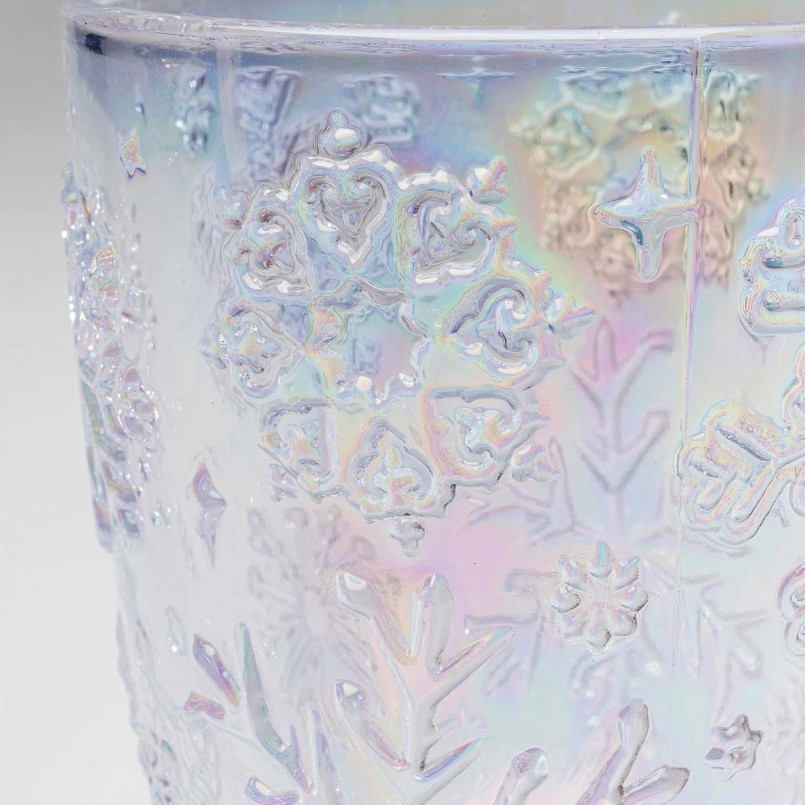 Water glasses with embossed snowflakes - Ice Flowers - Kare Design