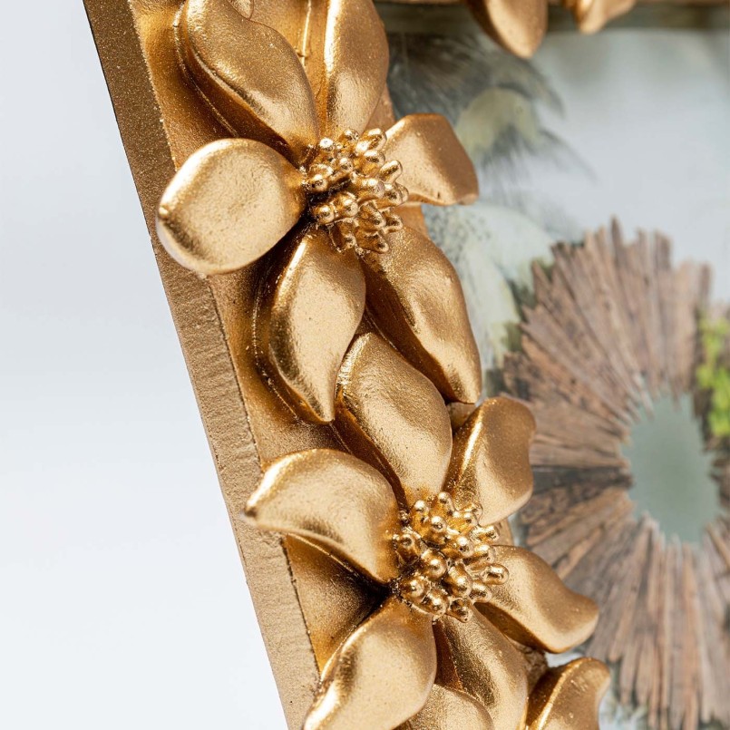 Golden flowers photo frame - Kare Design