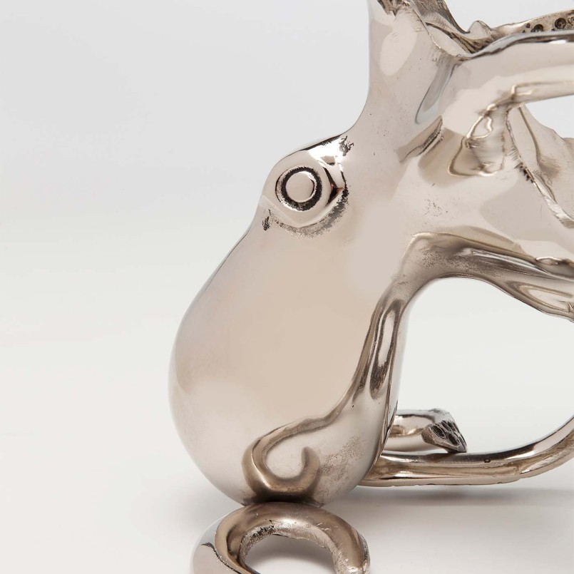 Silver octopus bottle holder - Kare Design
