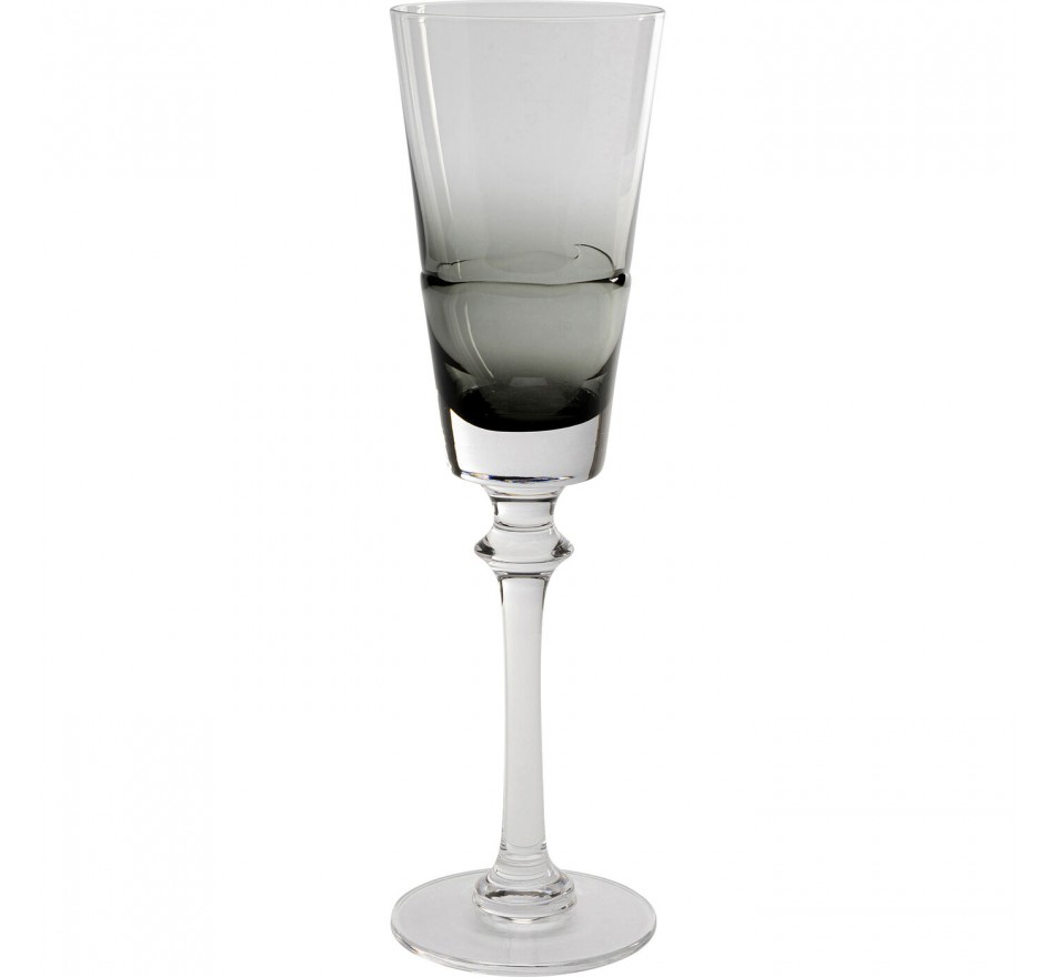 Flûtes à champagne Mimi grises set de 4 Kare Design Flûtes à champagne Mimi grises set de 4 Kare Design