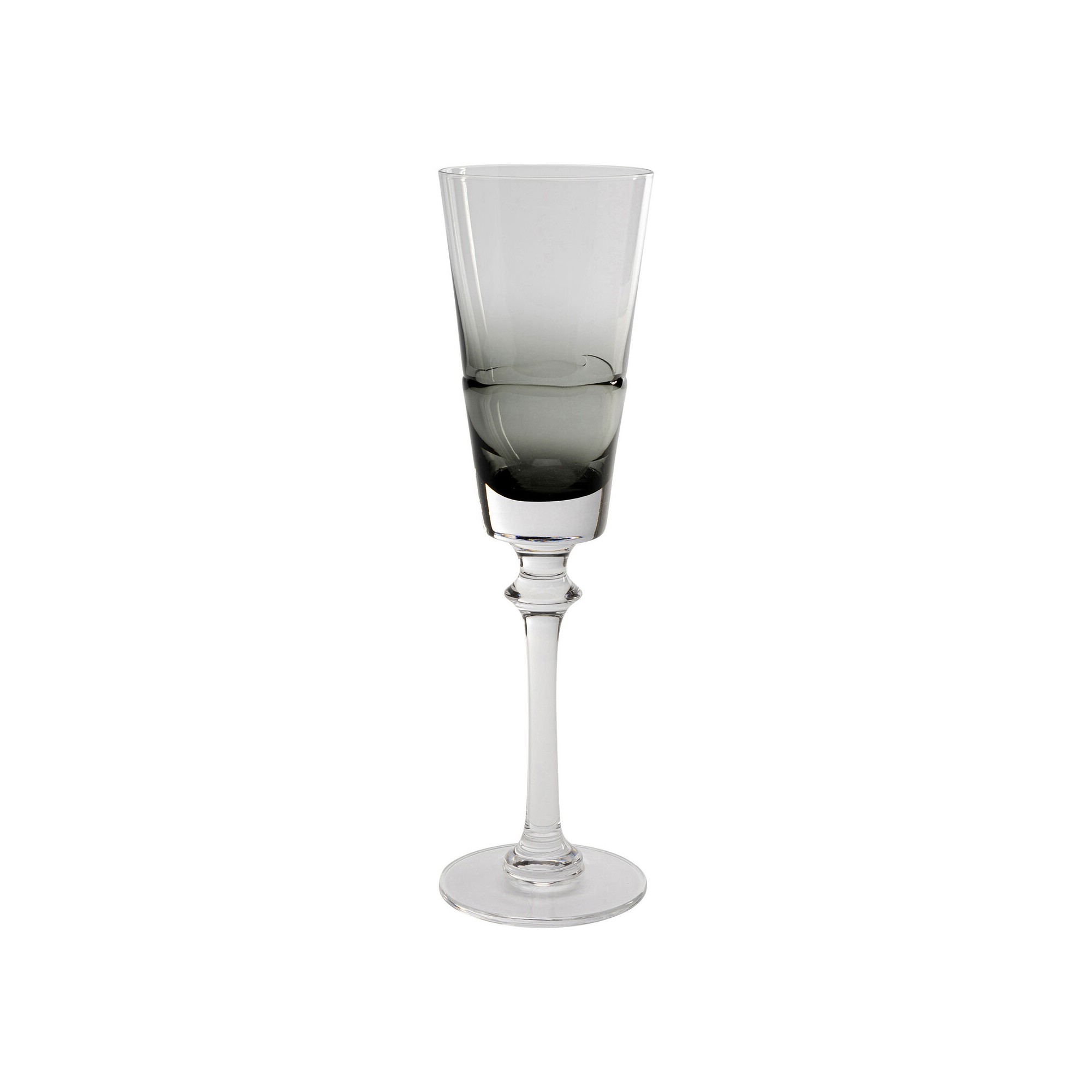 Flûte à champagne Mimi gris 24cm