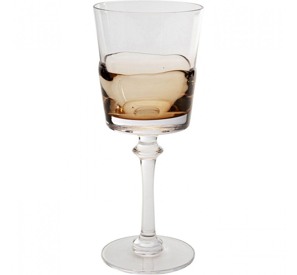 Verres à vin Mimi ambre set de 4 Kare Design Verres à vin Mimi ambre set de 4 Kare Design