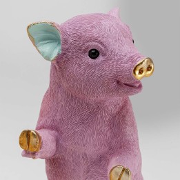 Bookend yellow and purple pigs (2/Set) Kare Design