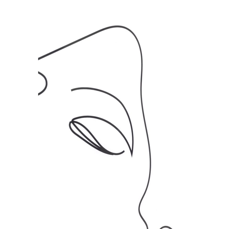 Tableau encadré Drawing Lady 63x93cm